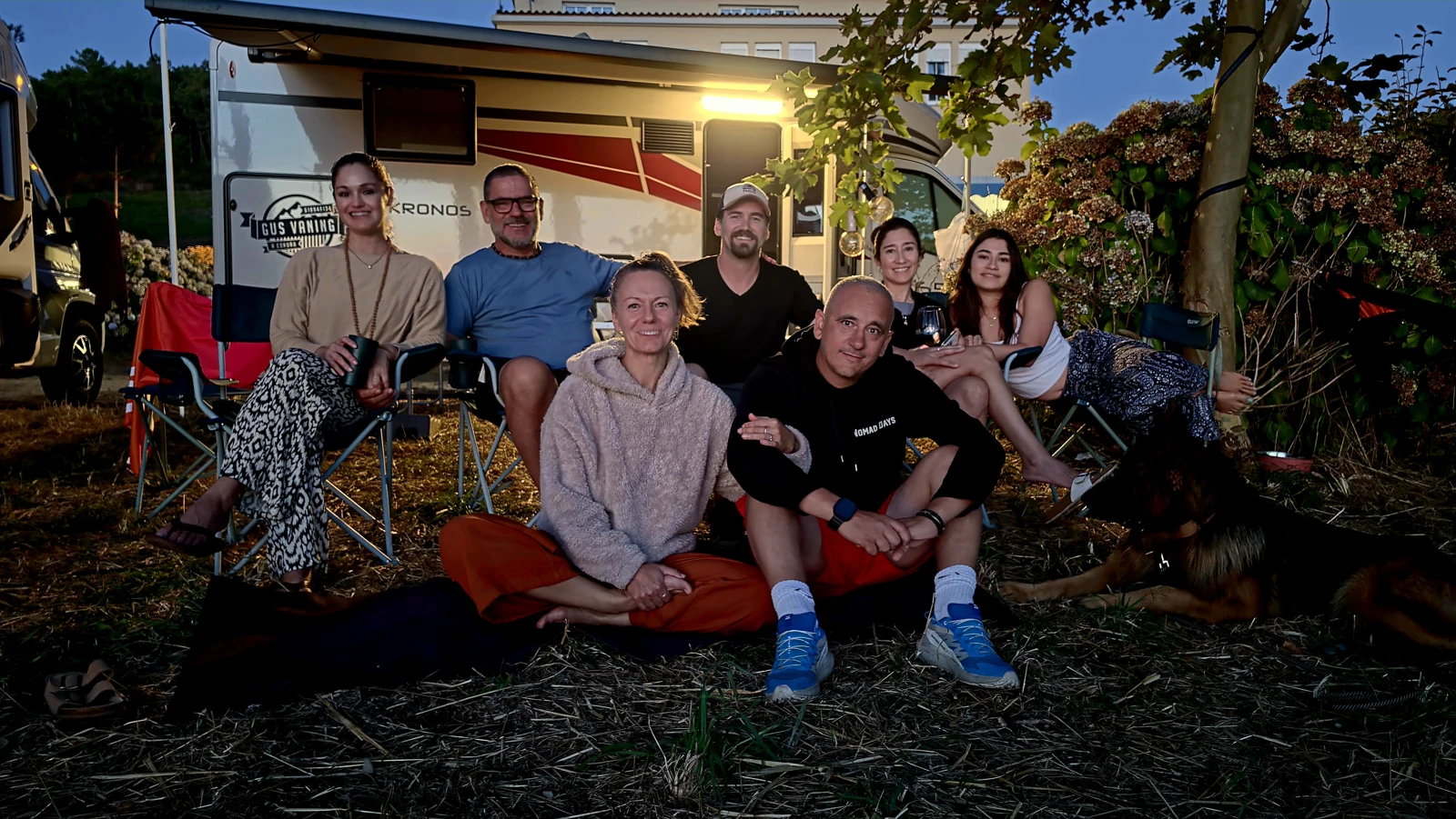 An evening together at camp